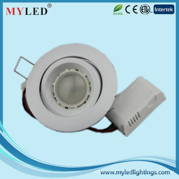 2015 3inch professionnel fabrication 5w dimmable downlight led, 360 ° déployé rotatif downlight dimmable led downlight